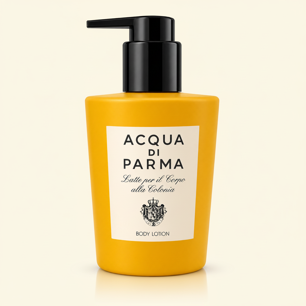 Acqua di Parma Alle Colonia Body Lotion 300ml on cream background