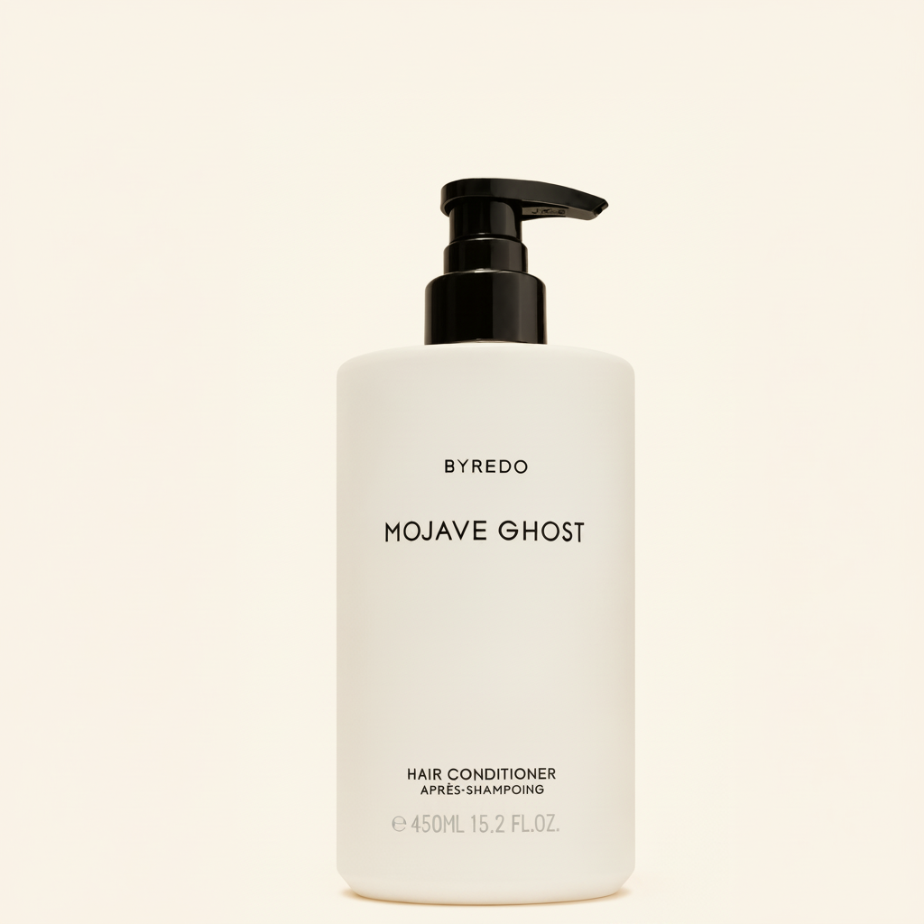 Byredo Mojave Ghost Conditioner 450ml on cream background